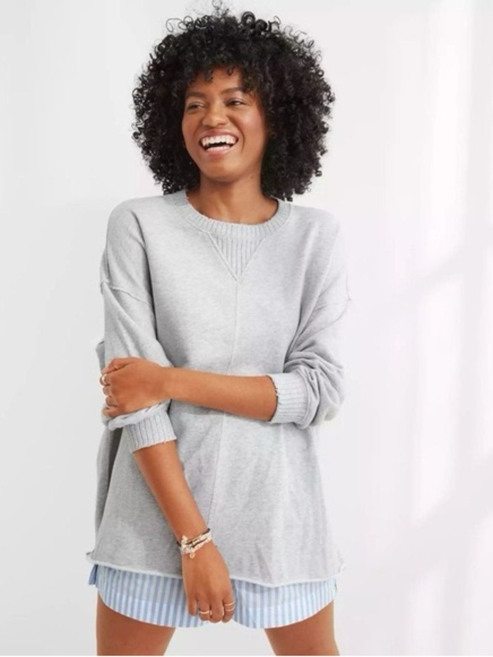 American Eagle Down-To-Earth Oversized Sweatshirt